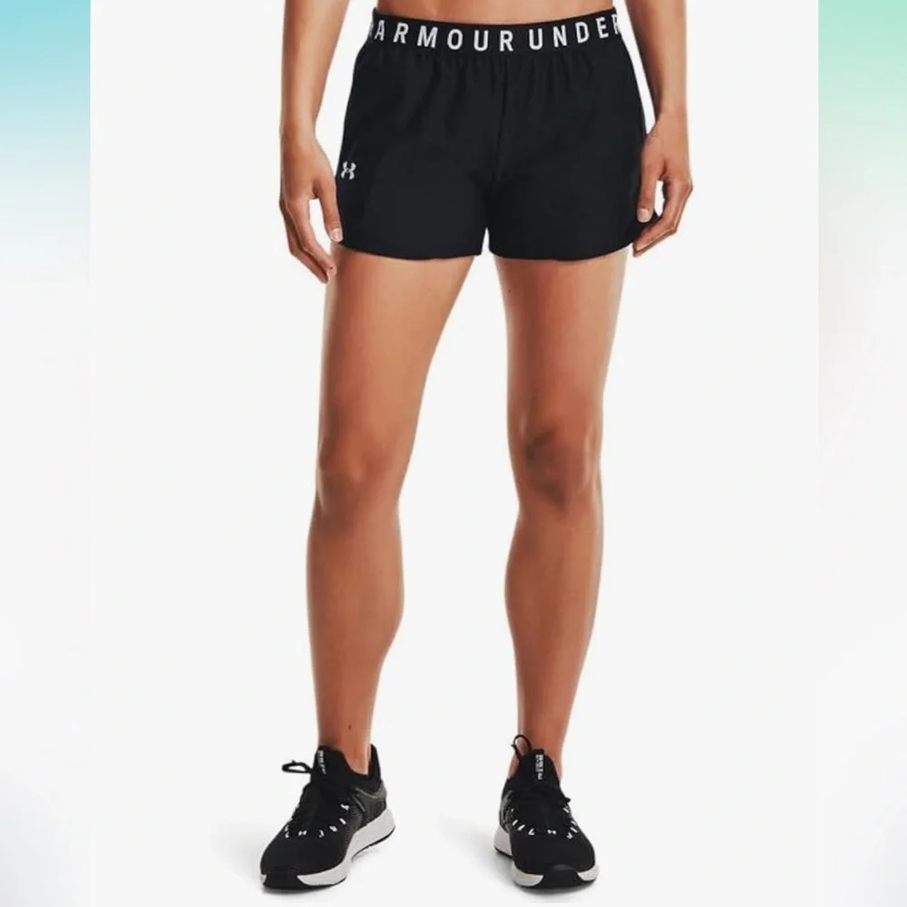 Under Armour Womens Play Up 3.0 Run, Training Athletic Gym Shorts Sz Small - Picture 1 of 8